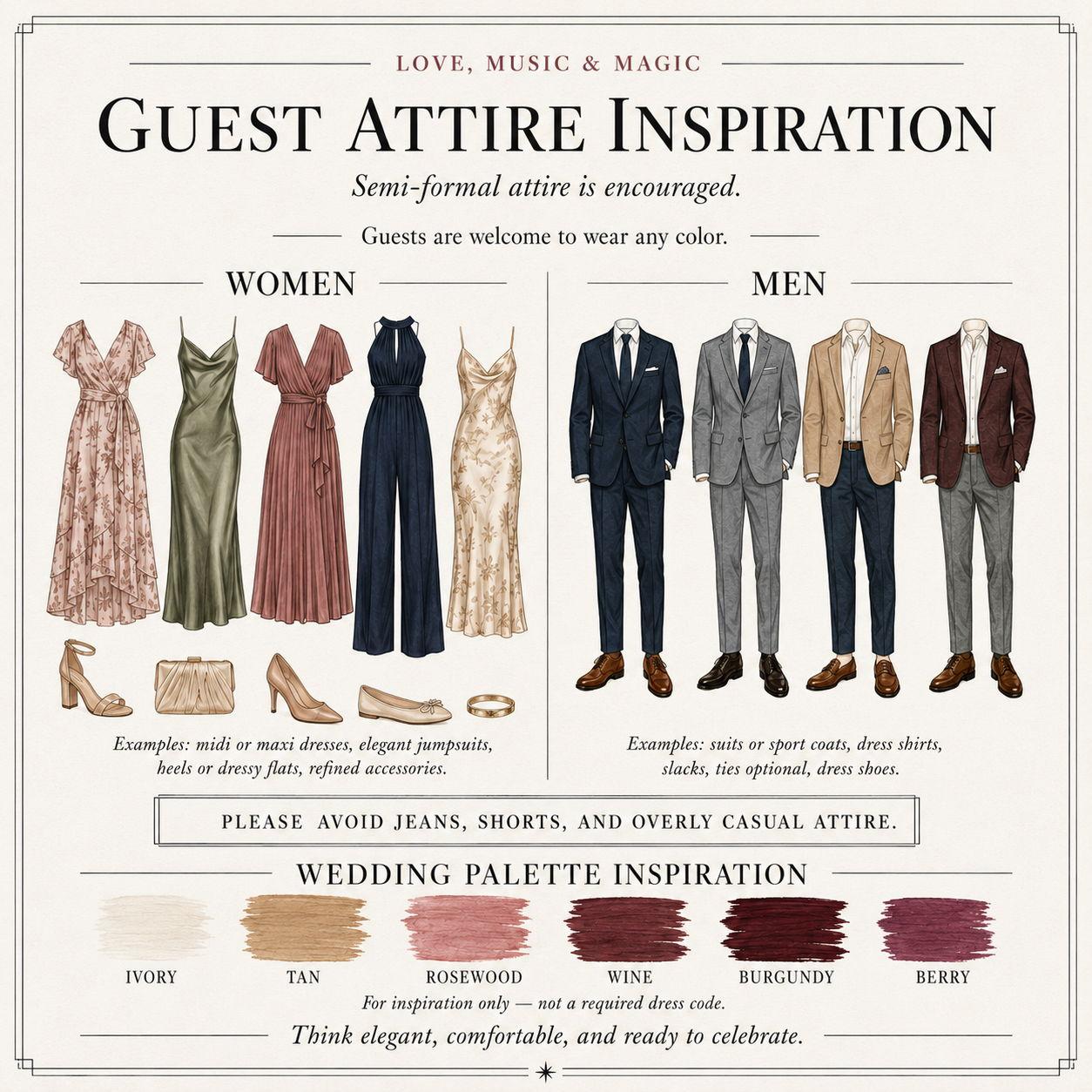 Guest Attire Inspiration