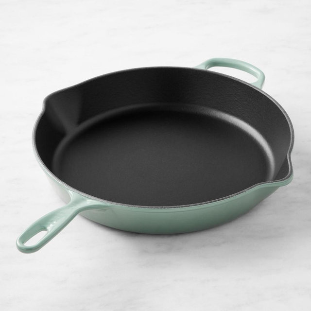 Le Creuset Signature Enameled Cast Iron Deep Skillet, 13", Sea Salt