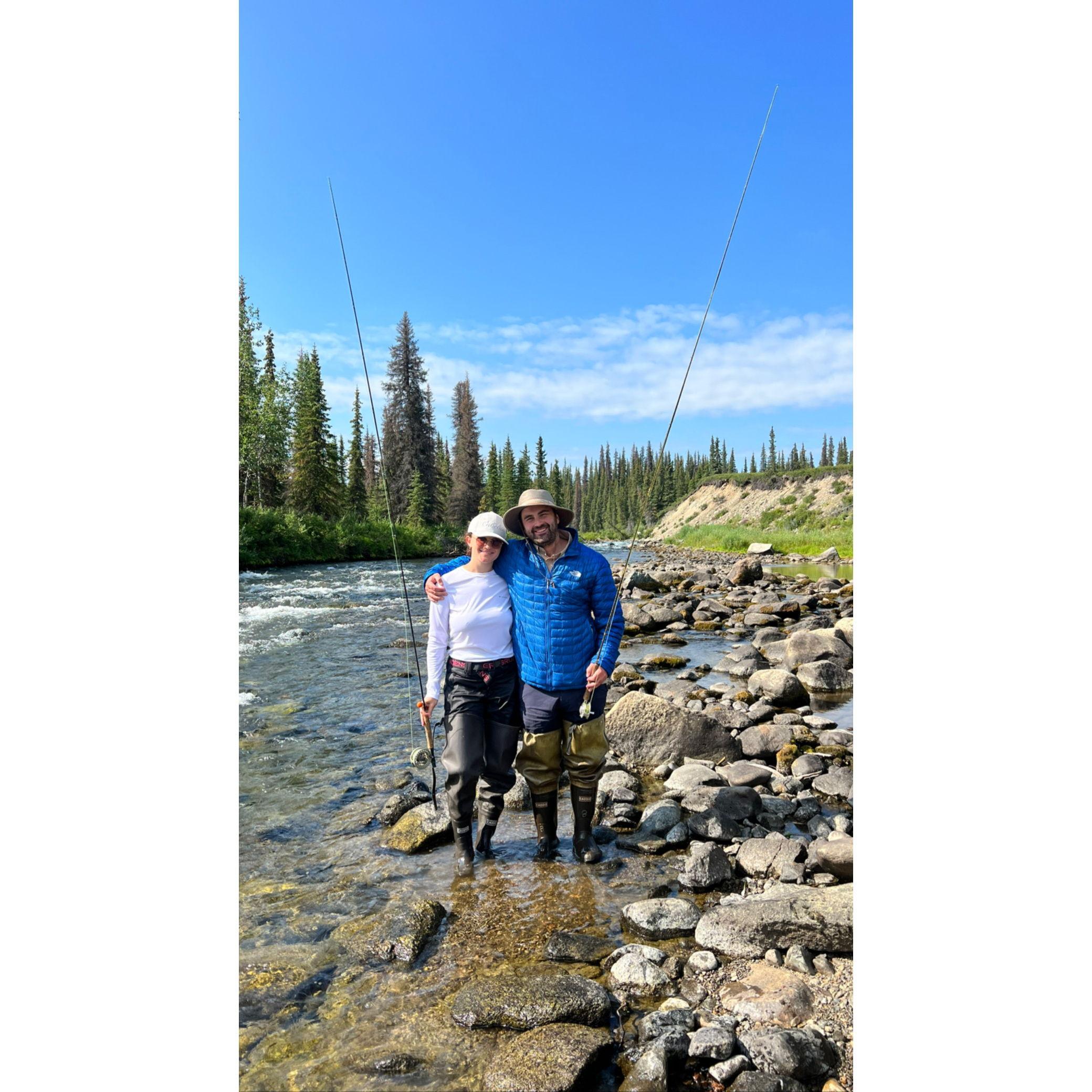 Fly fishing in Alaska!