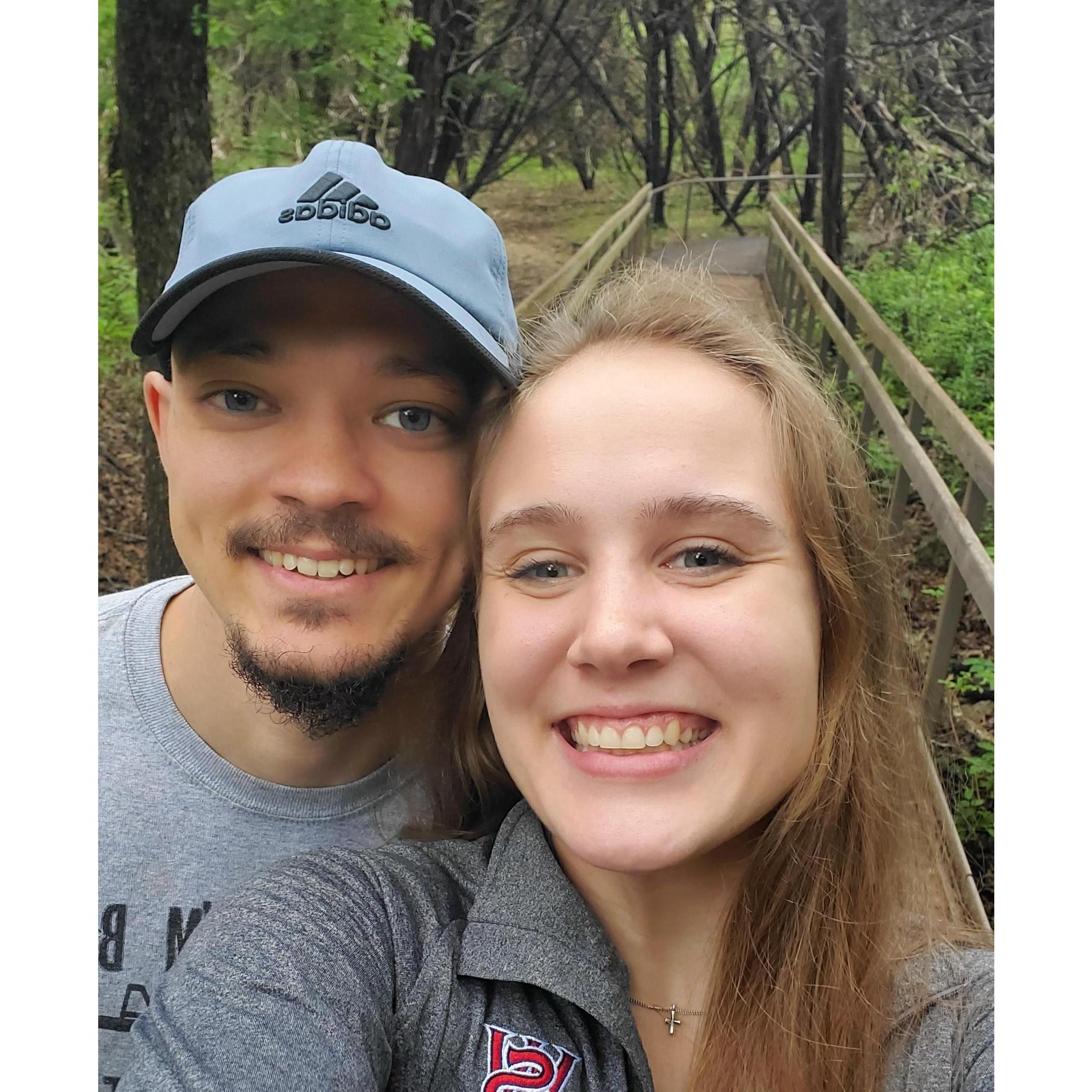 Hiking together