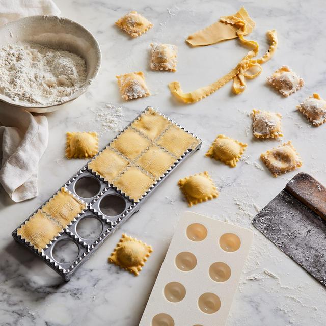 Ravioli Maker With Wood Roller