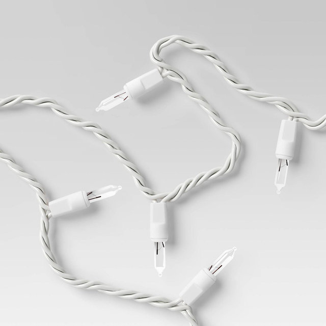 String Lights Clear White - Room Essentials™: 100 Incandescent Bulbs, Indoor/Outdoor Miniature Fairy Lights, UL Listed