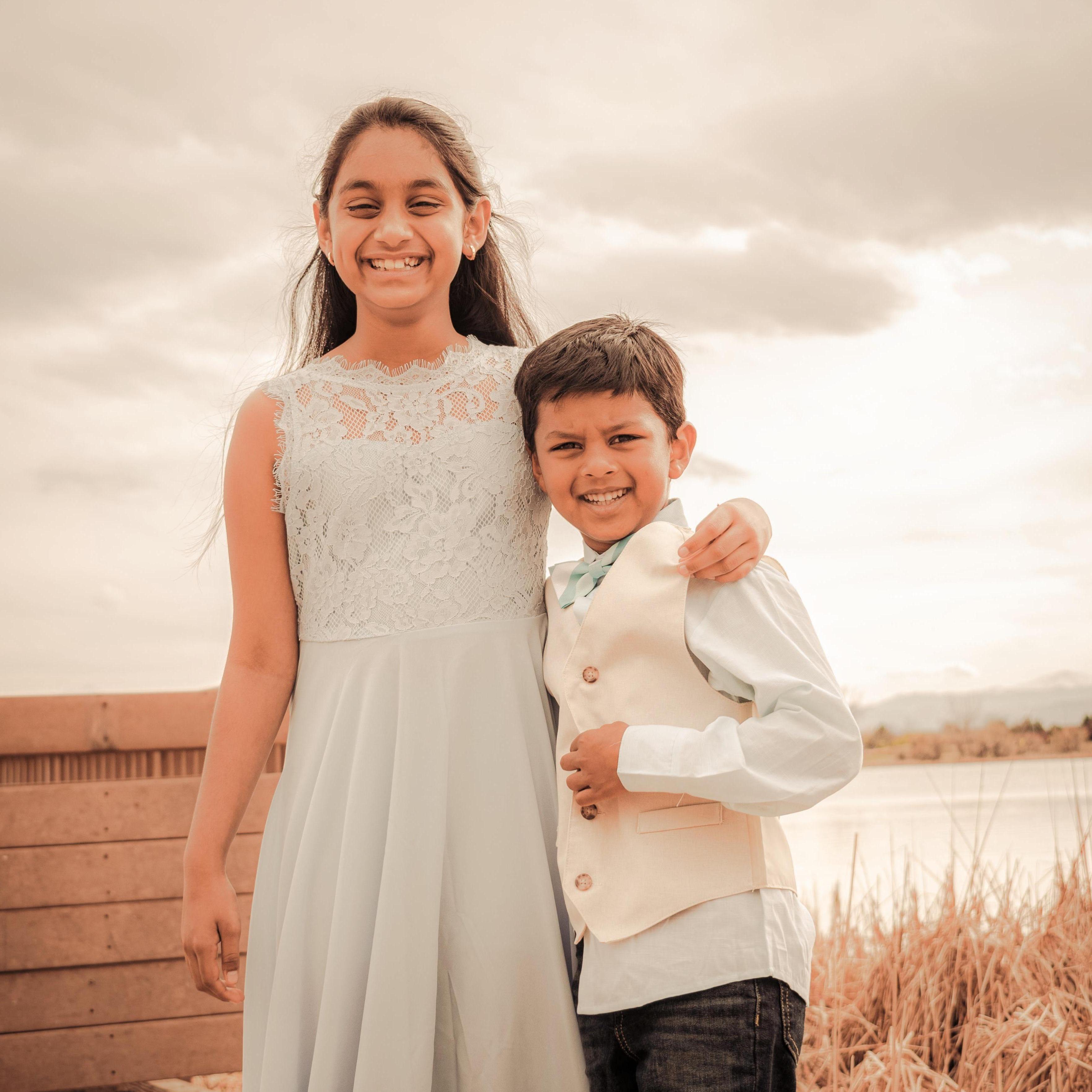 Happy siblings!