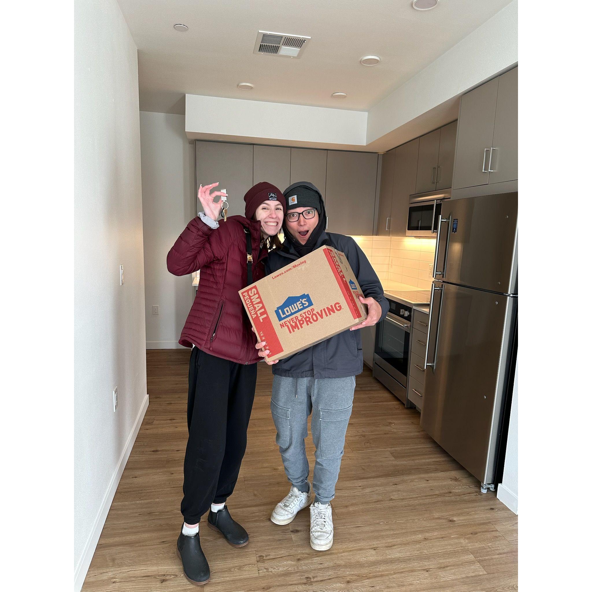 Our first apartment together!