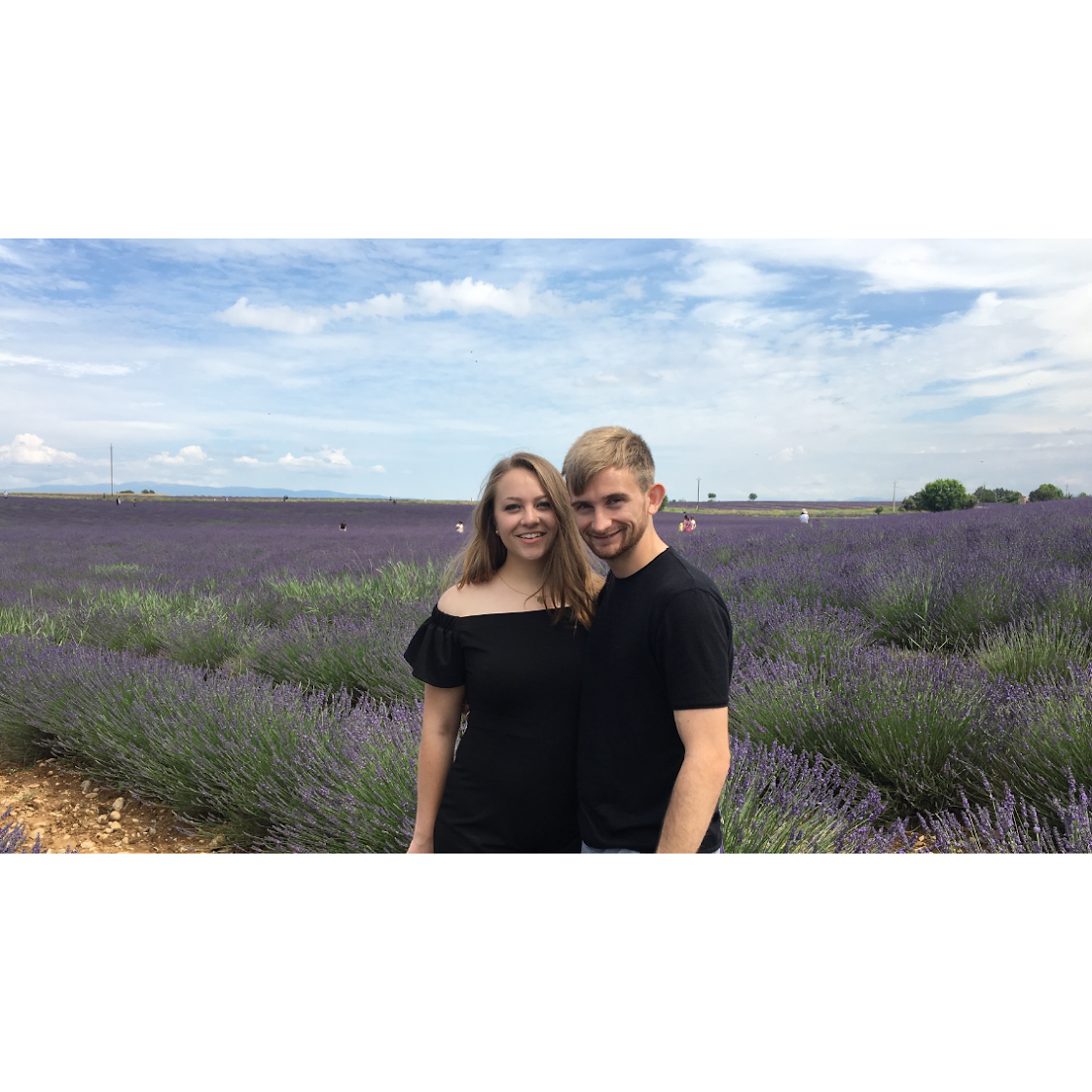 Frolicking in a field of lavender, France - June 2018