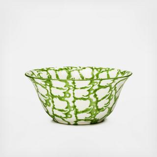 Spongeware Smoke Ring Small Bowl, Set of 4