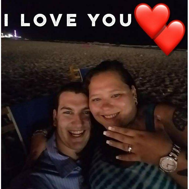 Getting engaged on the beach in NJ!