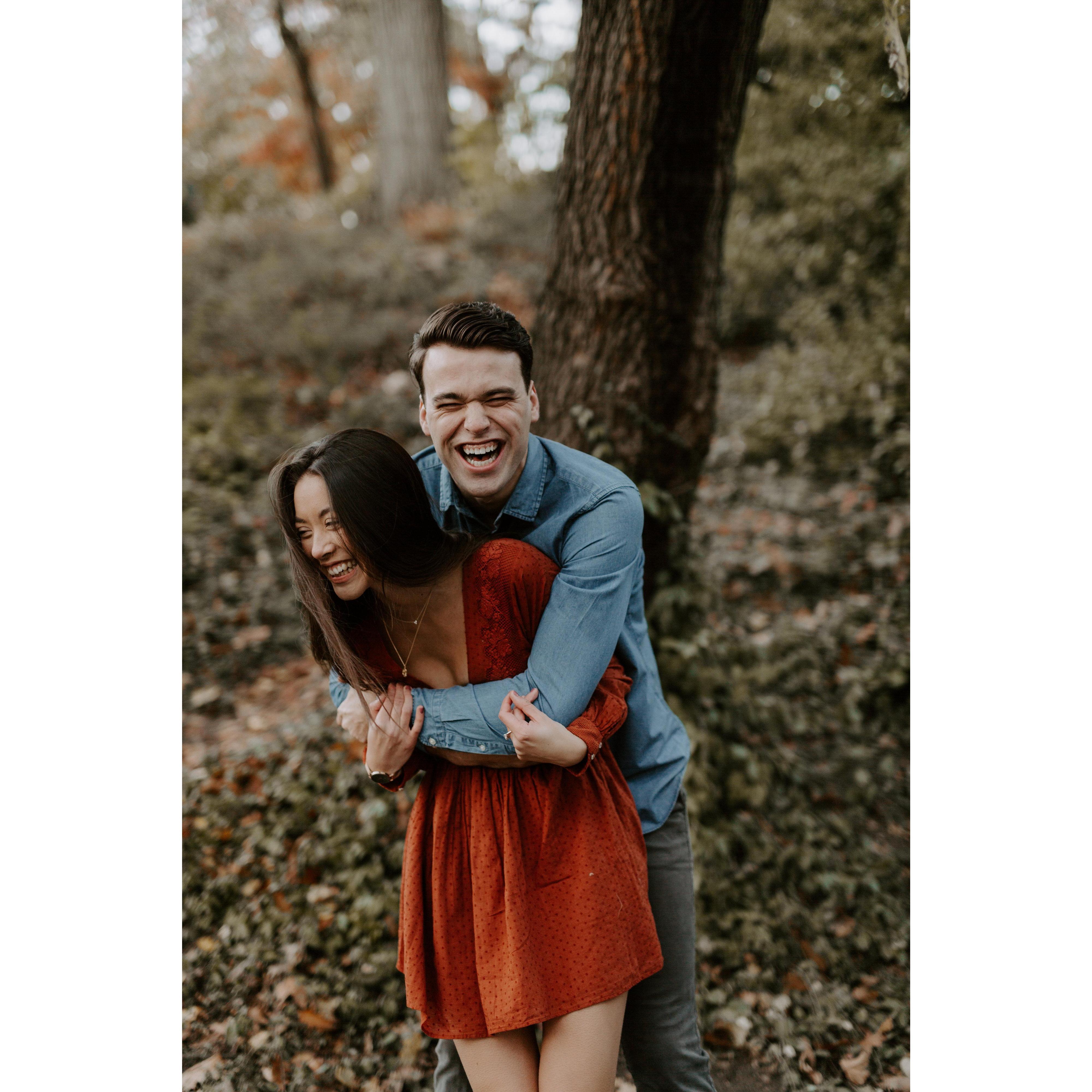 Engagement shoot in Central Park