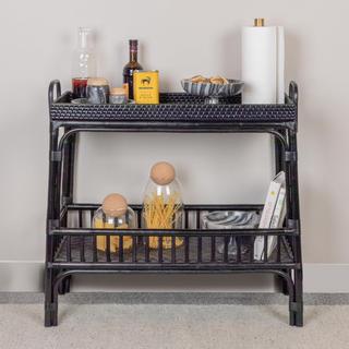 Lily Rattan & Bamboo Console Table