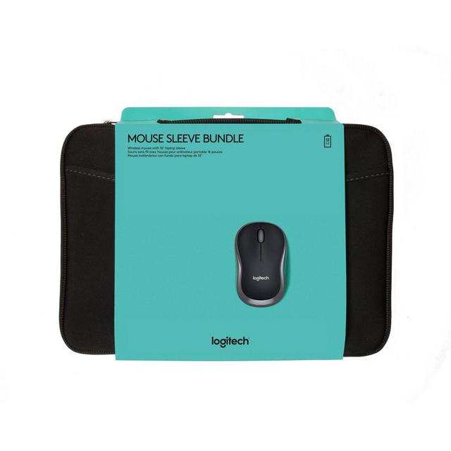 Logitech Laptop Sleeve with Mouse - Black