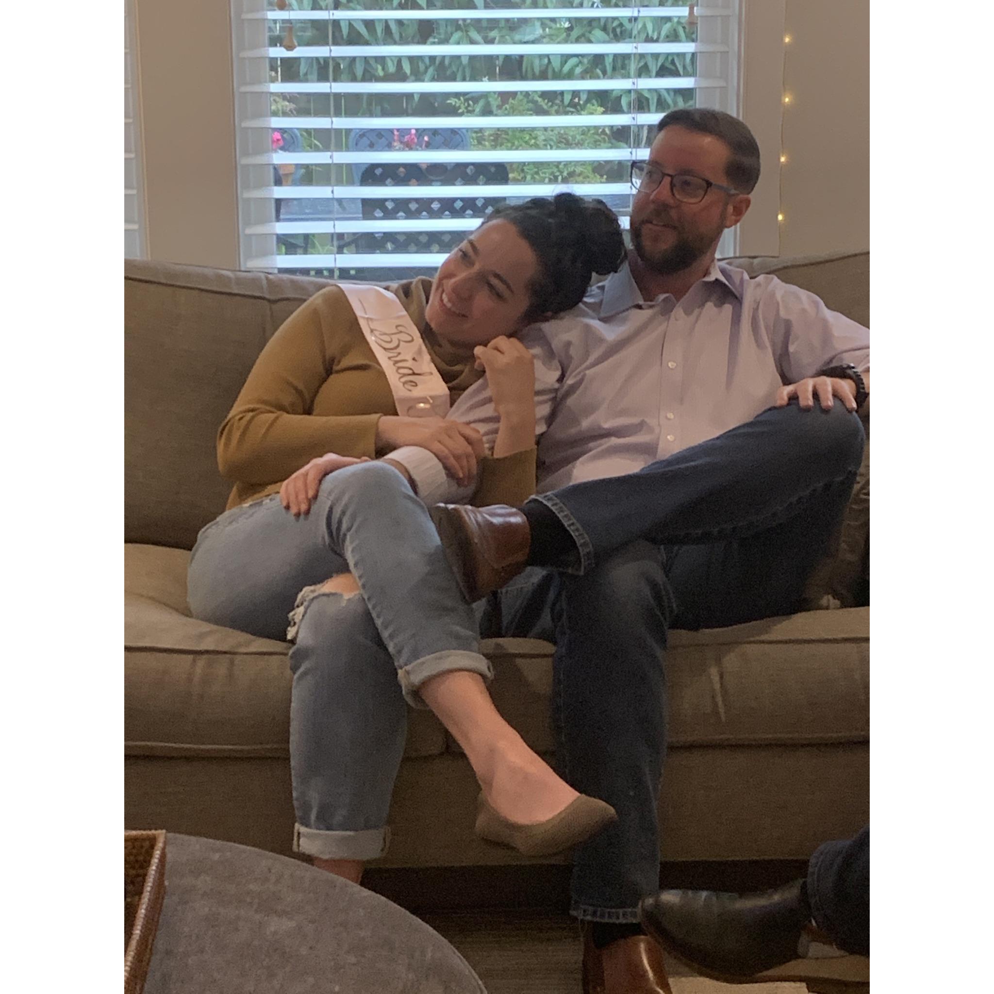 Watching the video of Brandon proposing. So special.