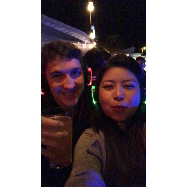 January 2019 - The first date on the pier. Silent disco on a cold SF night.