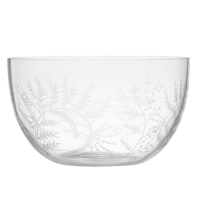 Monique Lhuillier Gabrielle Etched Glass Serve Bowl