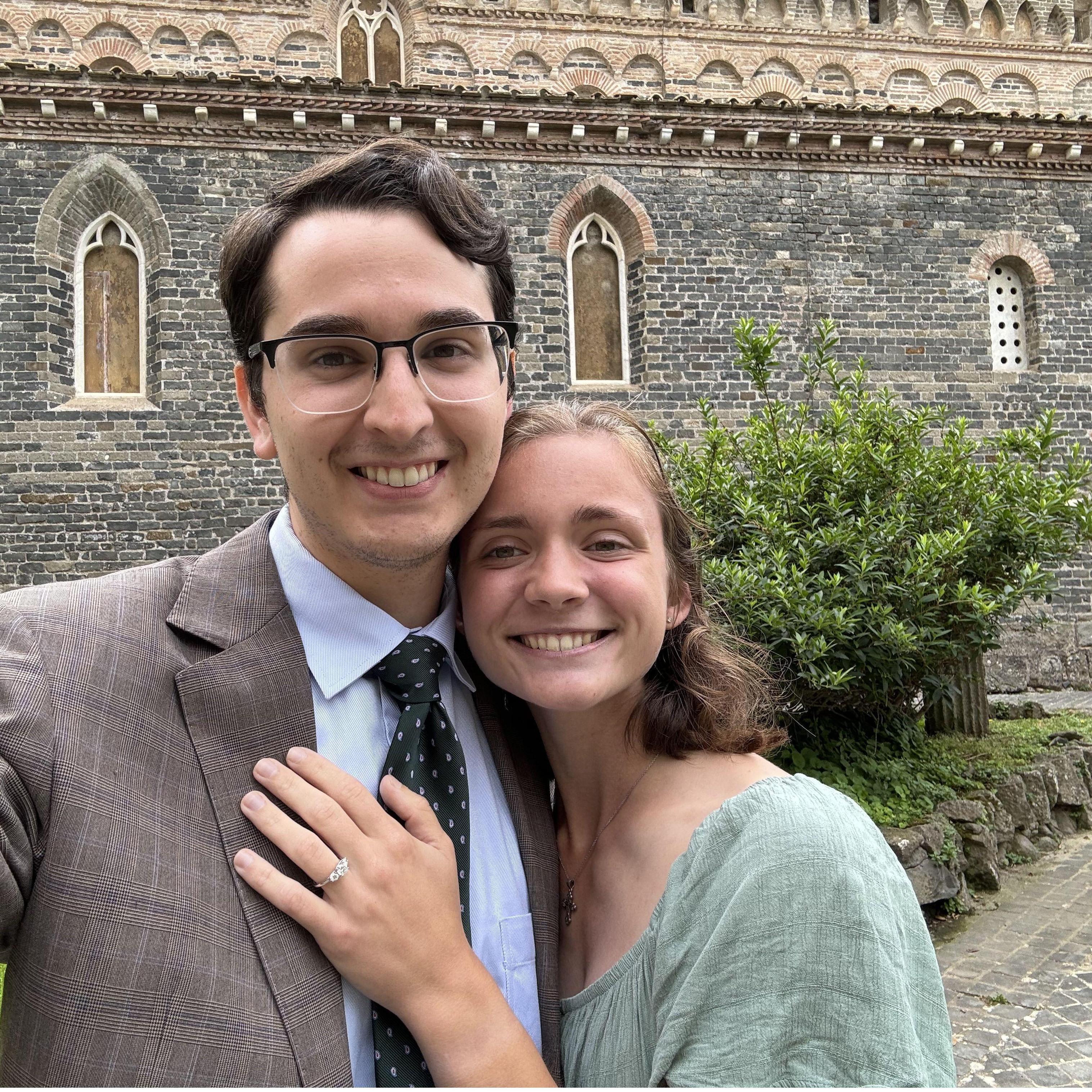 First photo after engagement