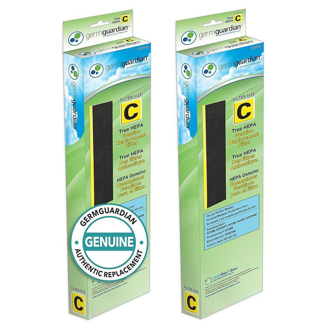 GermGuardian Air Purifier Filter FLT5000 Genuine HEPA Replacement Filter C for AC5000, AC5000E, AC5250PT, AC5350B, AC5350BCA, AC5350W, AC5300B Germ Guardian Air Purifiers