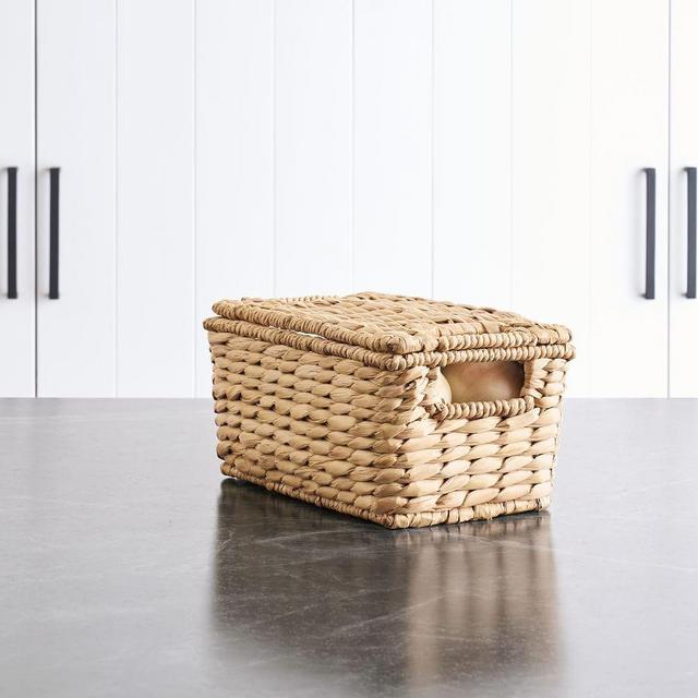 Seagrass Lidded Basket, Small - Savannah