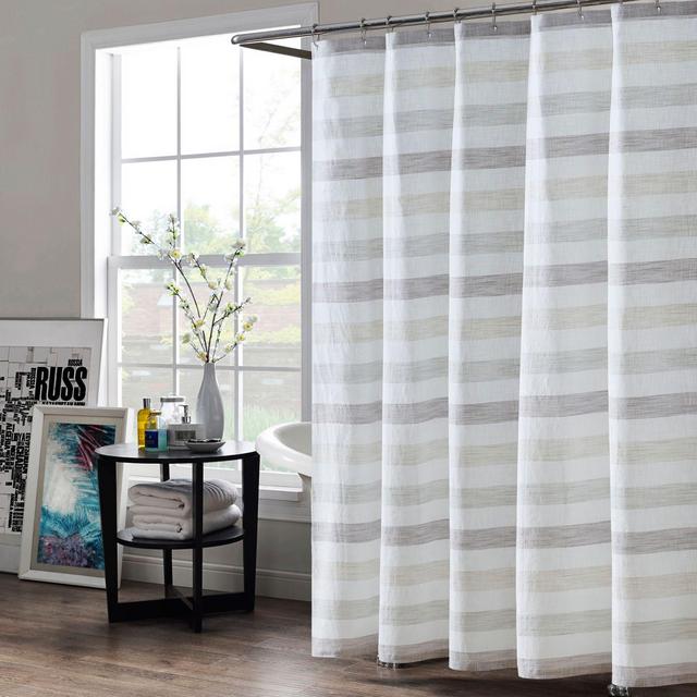 KAS Room Greta 72-Inch x 84-Inch Long Shower Curtain in Natural