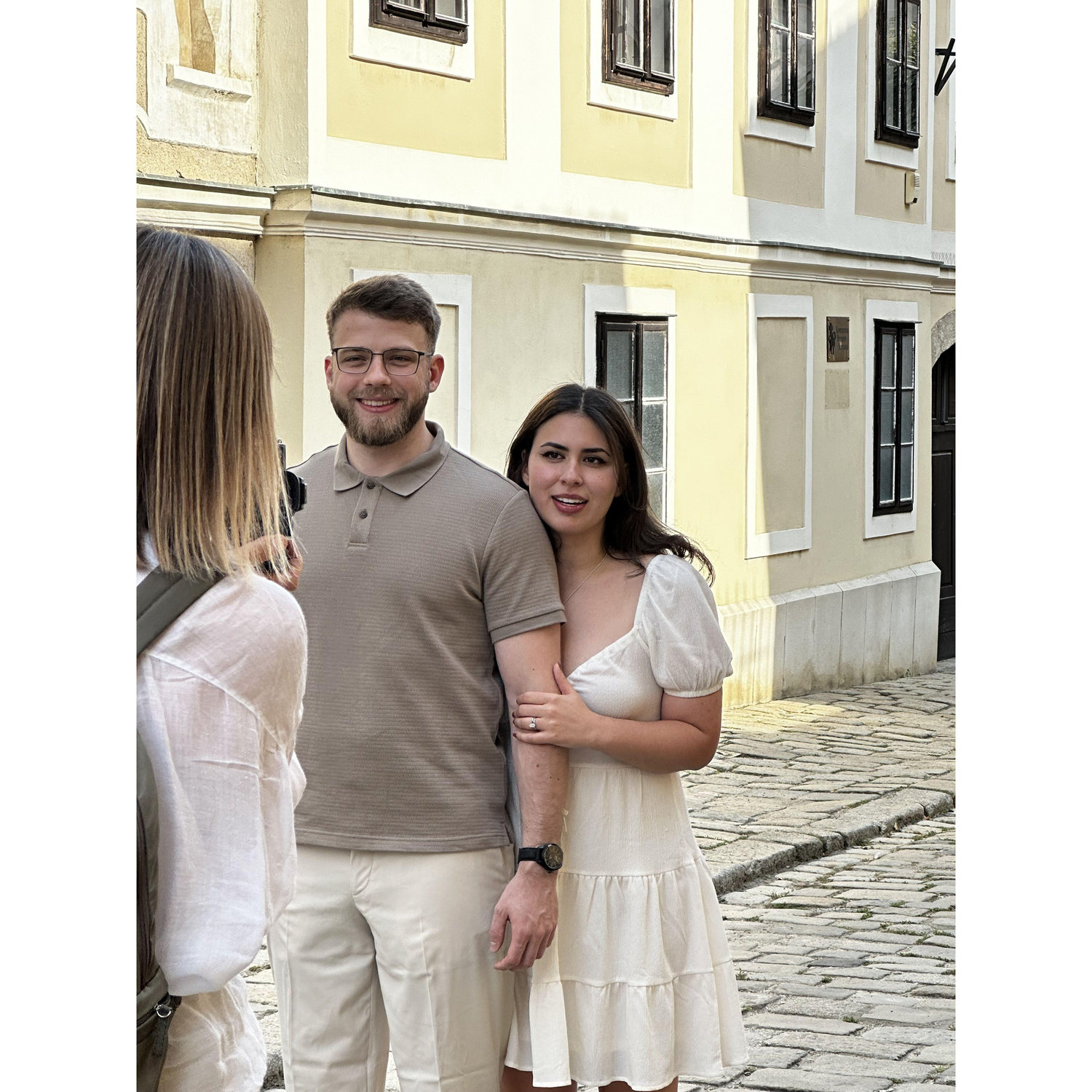 behind the scenes of our engagement photoshoot!