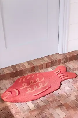 Maeve Candy Fish Coir Printed Doormat