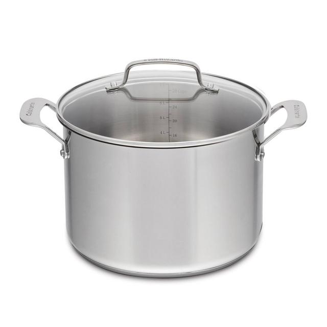 Cuisinart 8qt Stainless Steel Stock Pot with Cover Silver