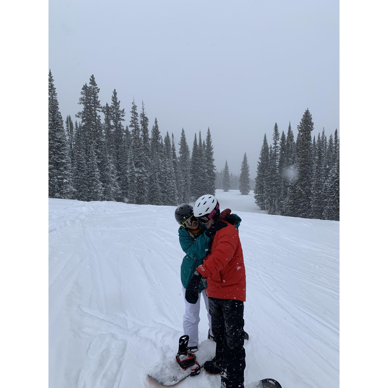 Shane taught Fallon how to snowboard