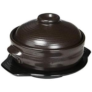 Crazy Korean Cooking Korean Stone Bowl (Dolsot), Sizzling Hot Pot for Bibimbap and Soup - Premium Ceramic (Large with Lid)