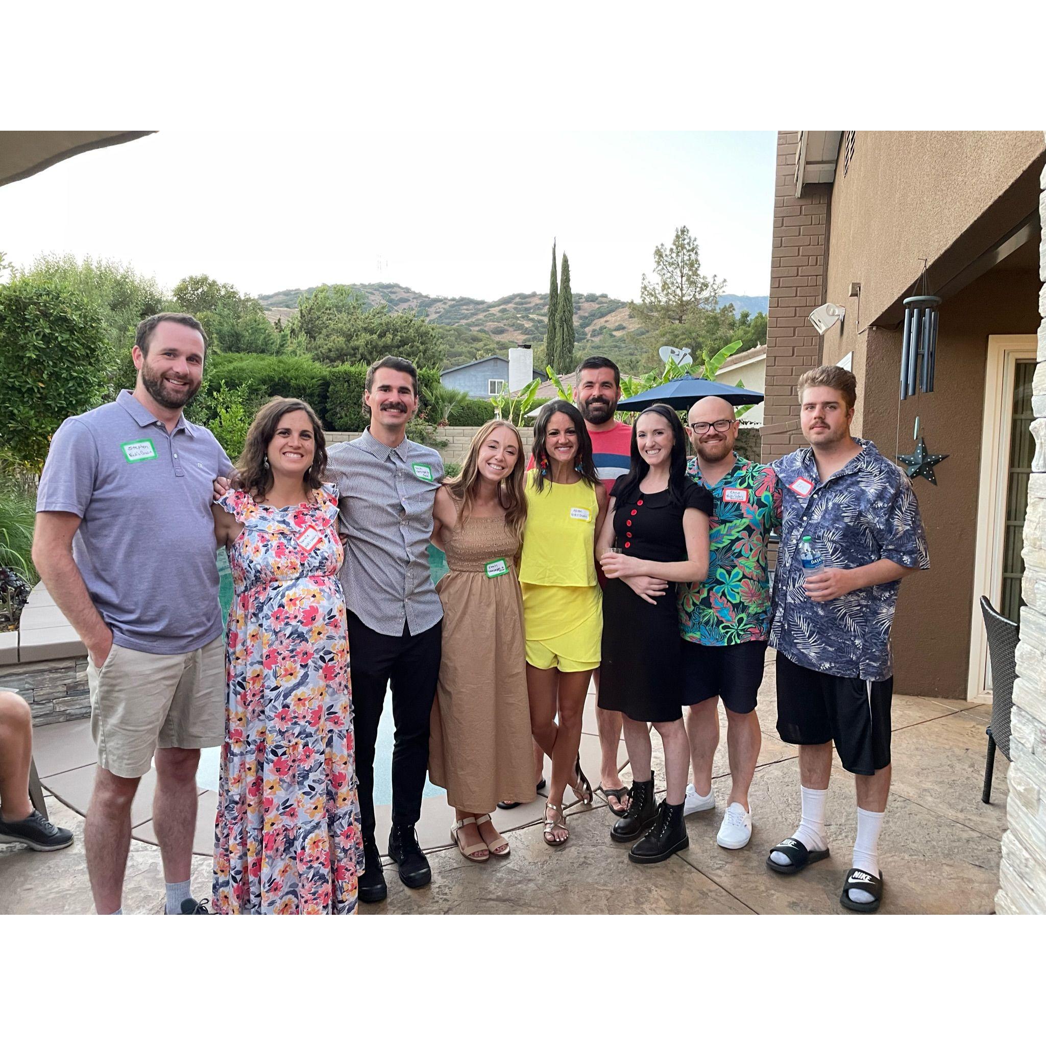 Nick & Emily's wedding party With Stephen, Danielle (bridesmaid), Allison (bridesmaid), Eric, and Eric!