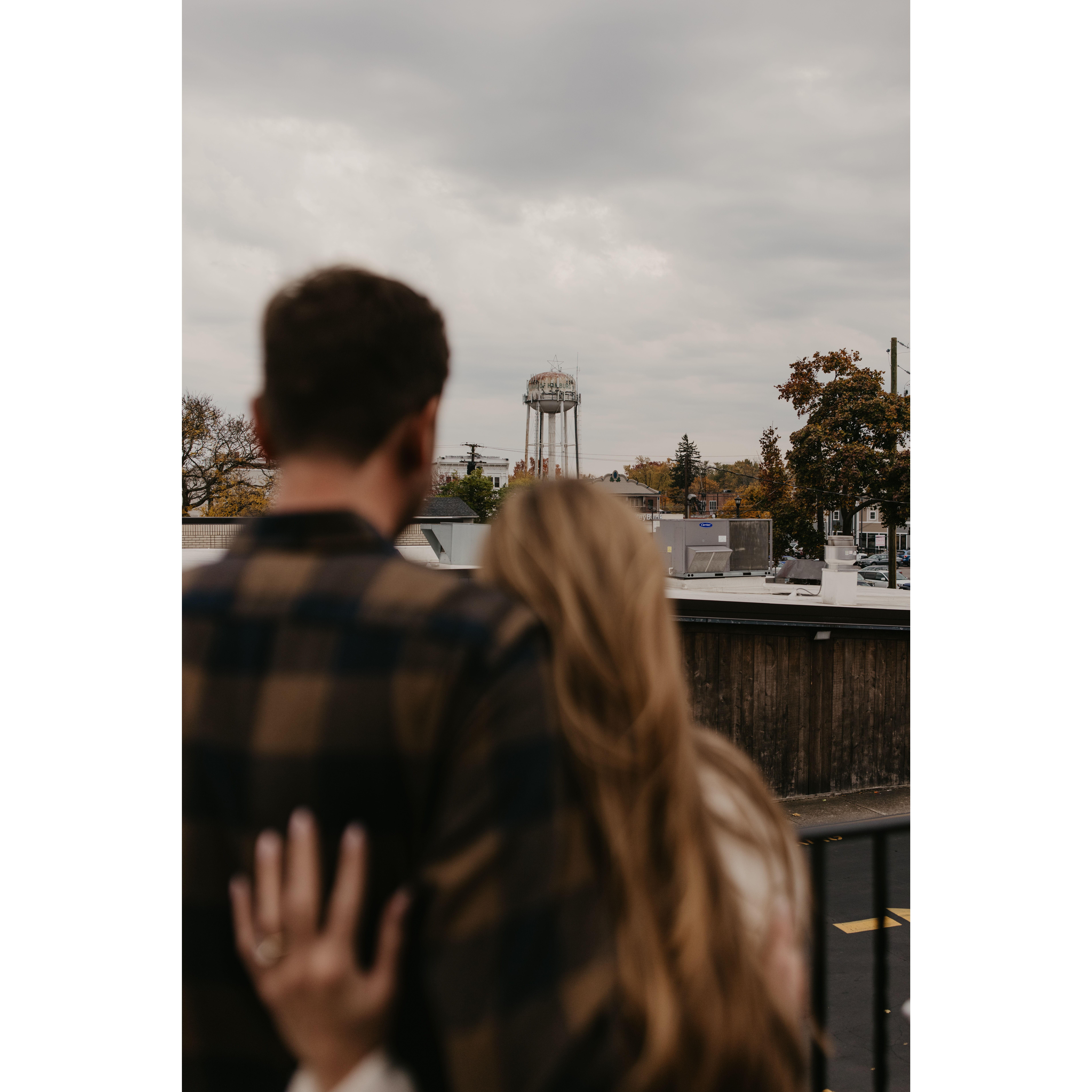 Hamburg Water Tower - one of our favorite landmarks in town
