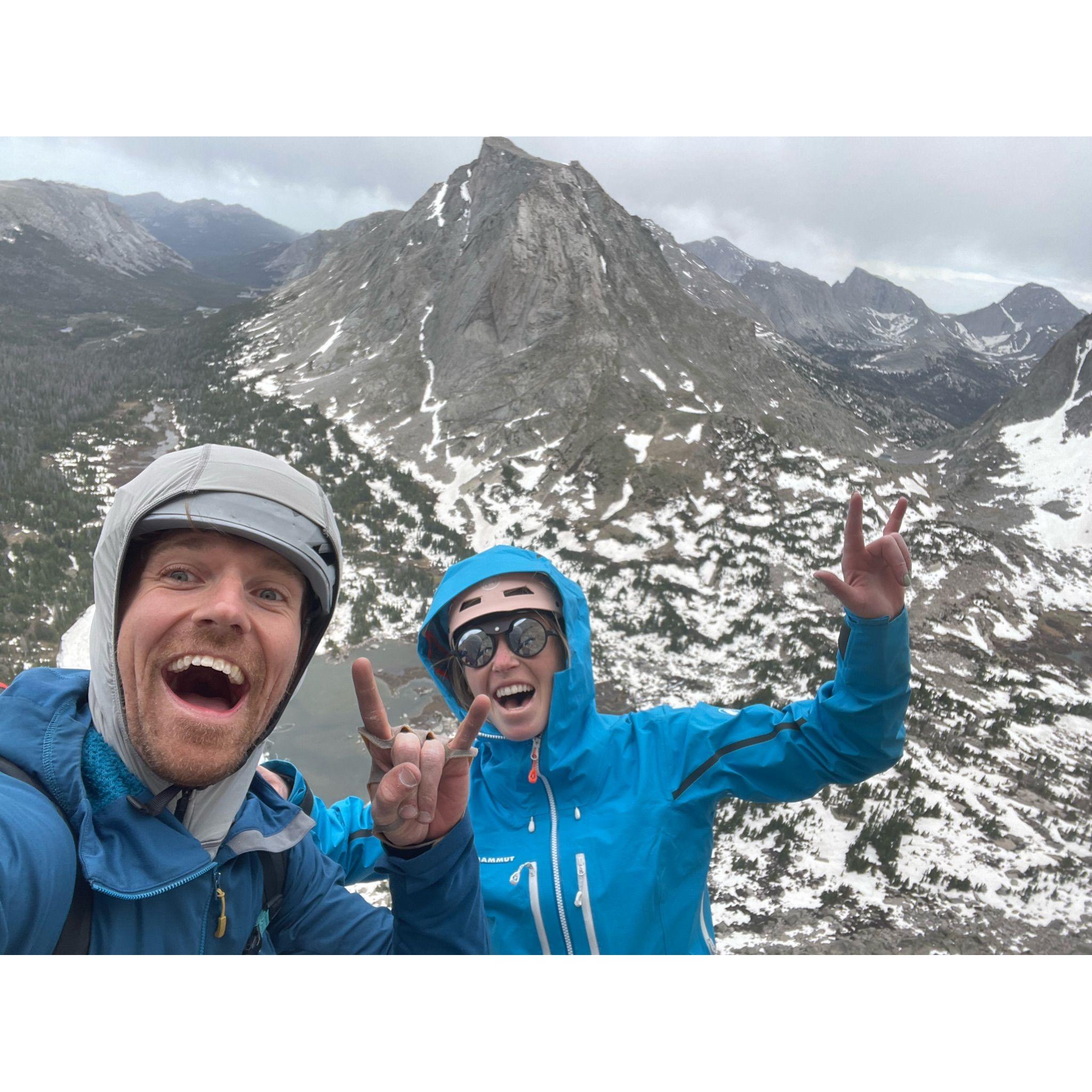Getting high on Pingora in the Wind River’s of Wyoming