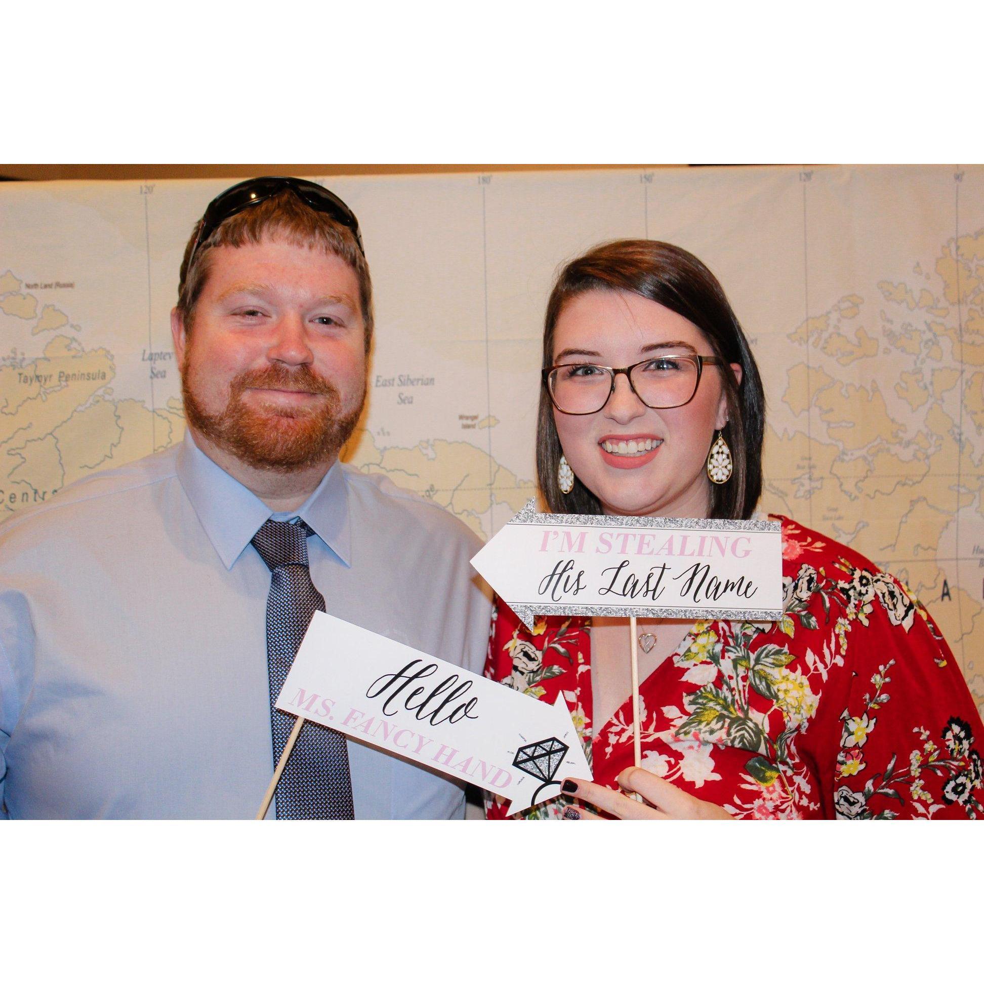 A picture from our engagement party this year! Less than a year to go!