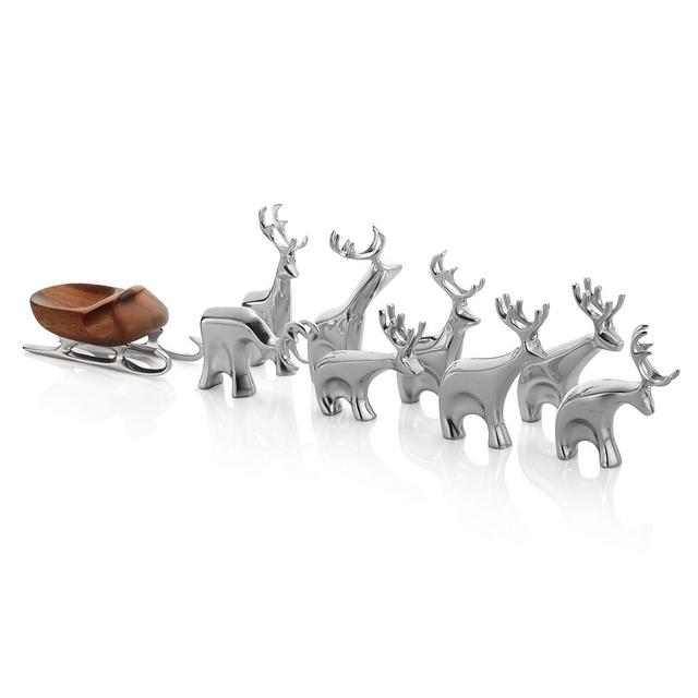 Namb� 9 Piece Miniature Sleigh & Reindeer Set