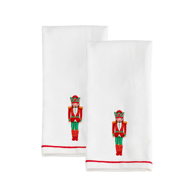Lenox Bayberry Nutcracker Kitchen Towels - Set of 2