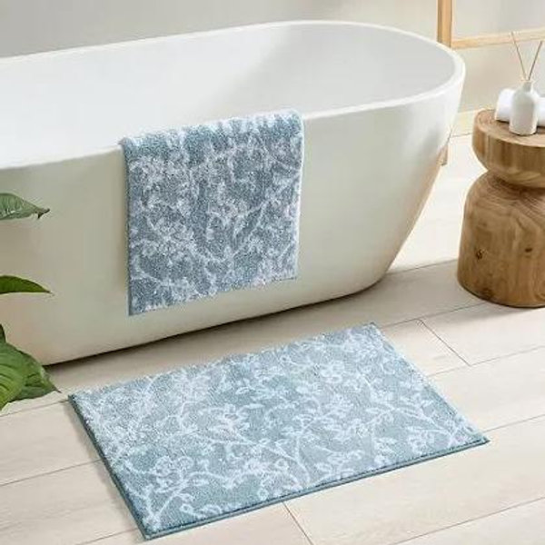 Laura Ashley 2-pc. Bath Rug Set - Blue Floral
