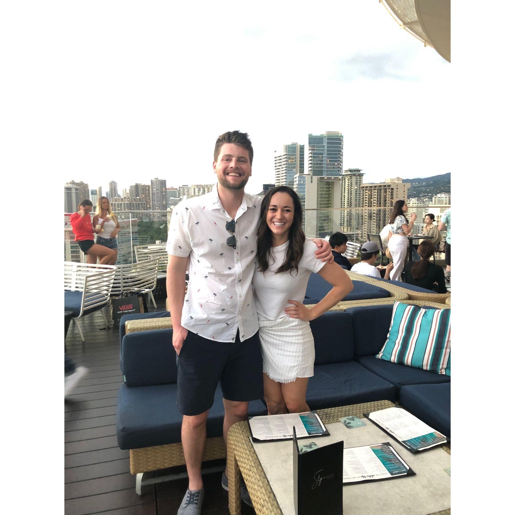 Our first vacation together in Hawaii!