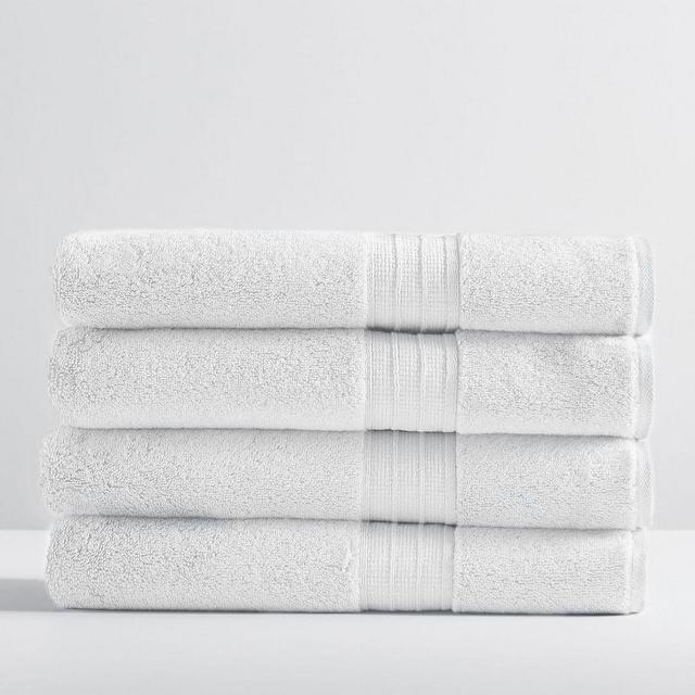 Hydrocotton Organic Bath Towels, Set of 4, White