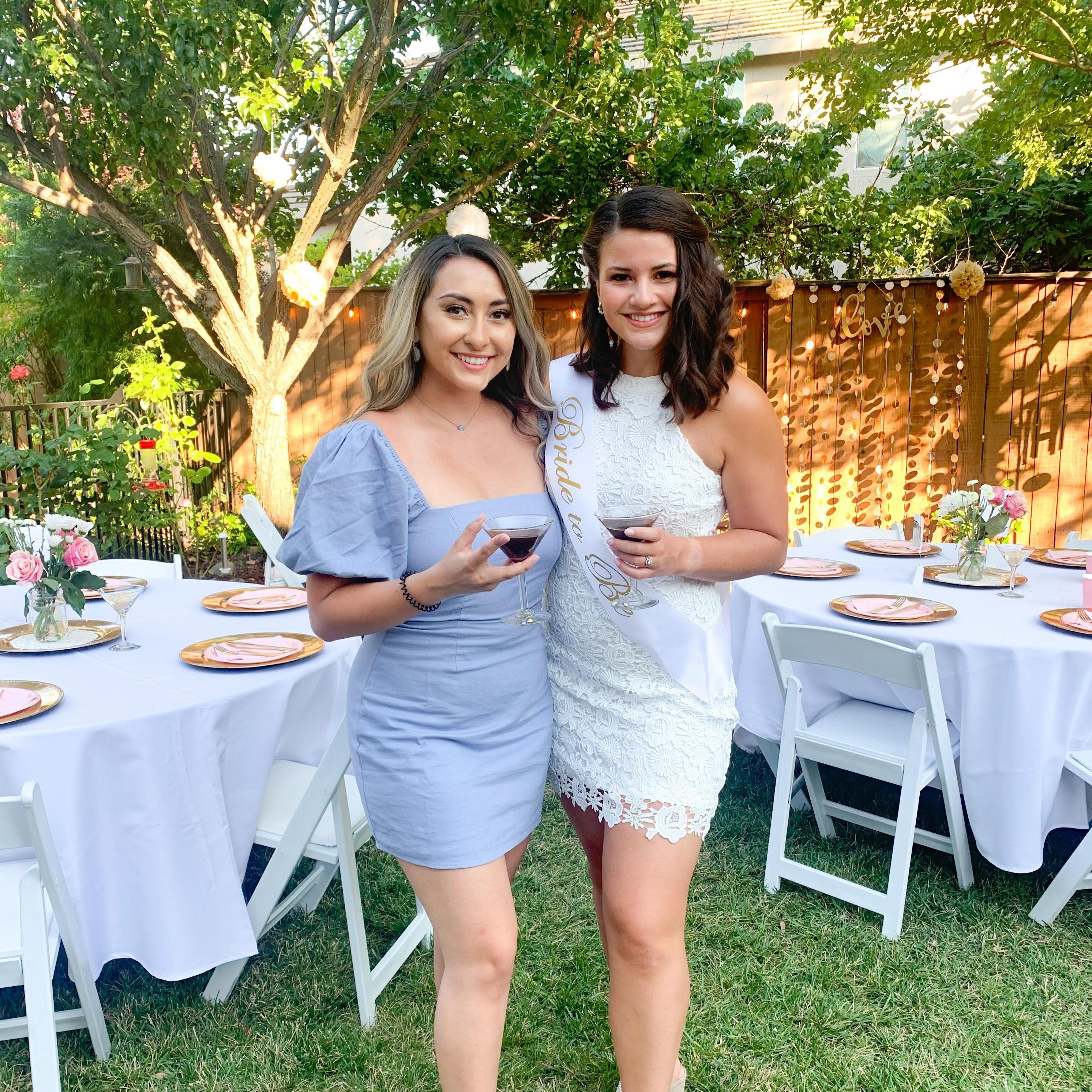 Morgan and her Maid of Honor, Julia!