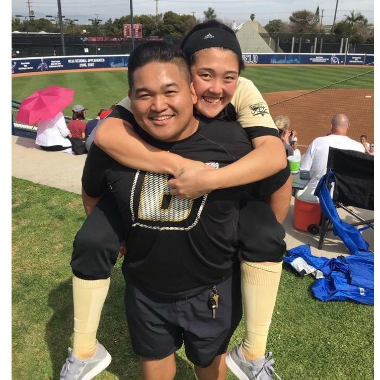 Brandon comes to watch Robyn play at LMU March 2017