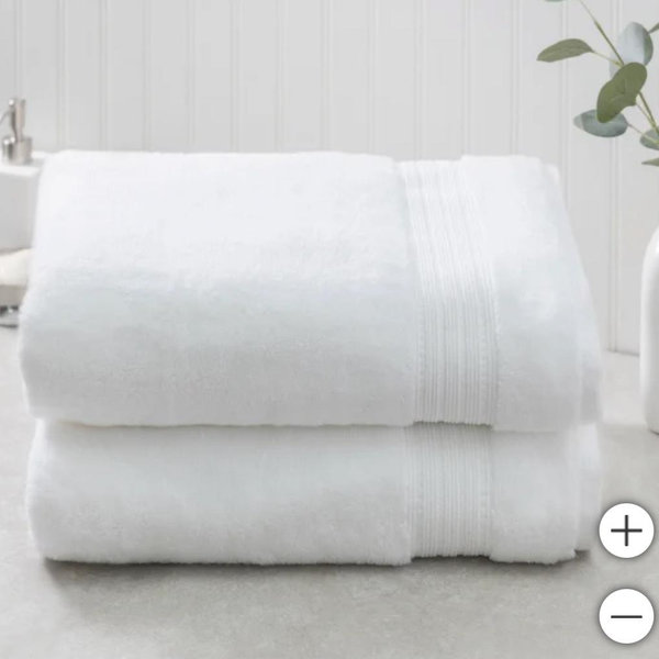 Costco - White Charisma Bath Sheet Set