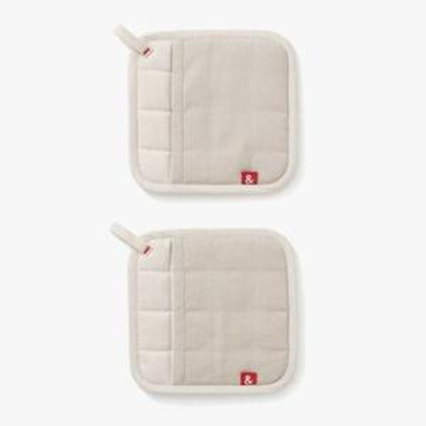 Oat White Pot Holders - Cook Safely and Stylishly | Hedley & Bennett