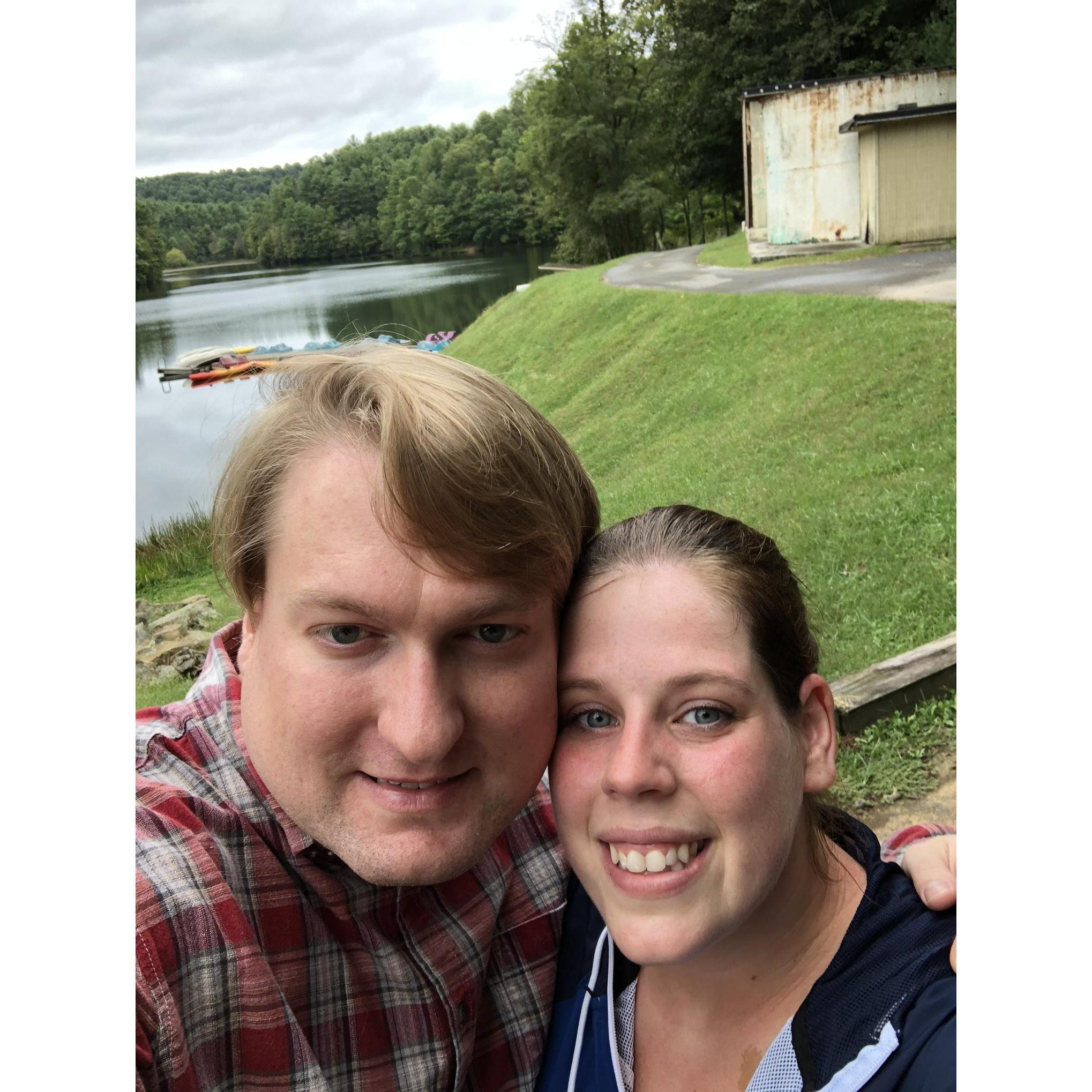 One of our many hikes in West Virginia.