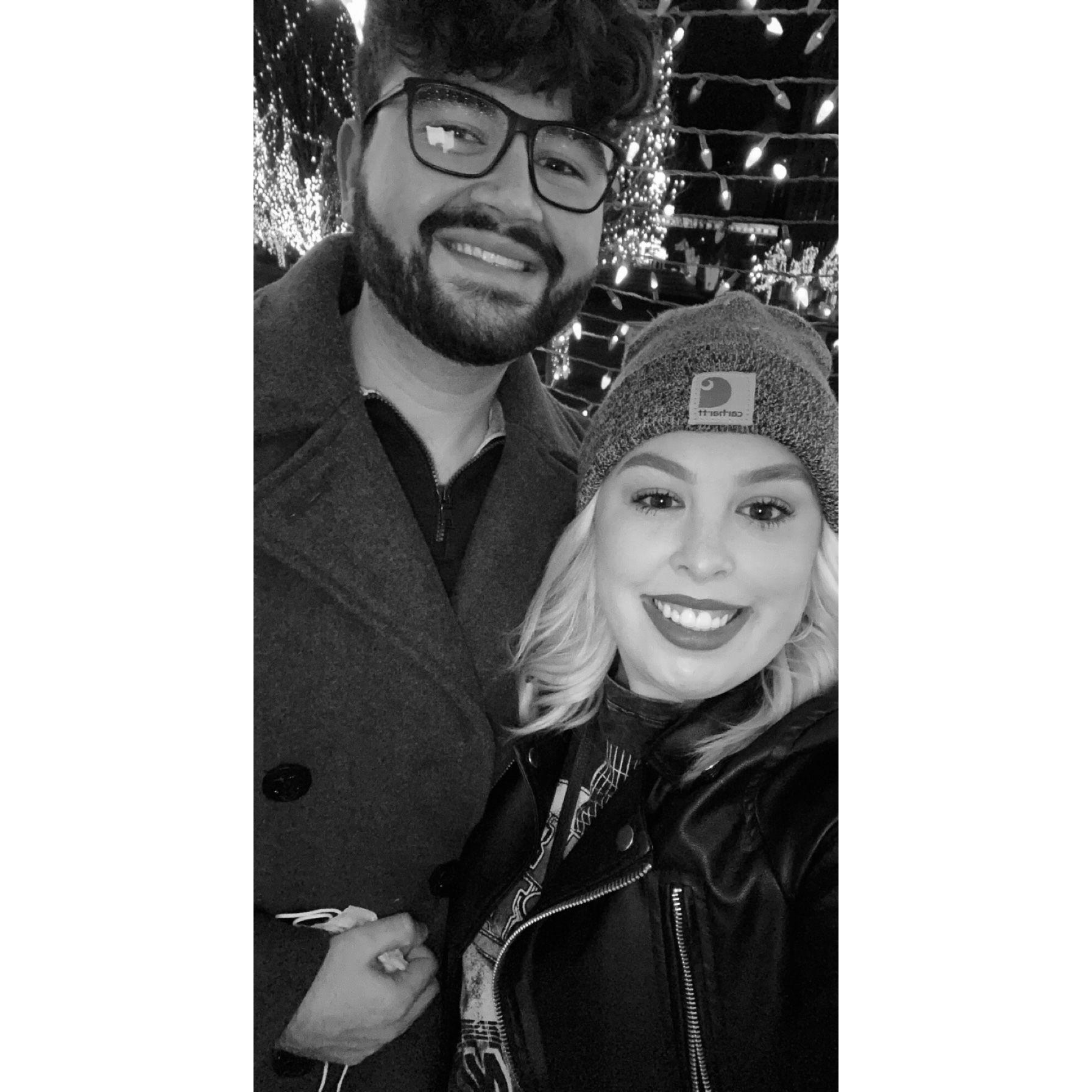 Our first date! 