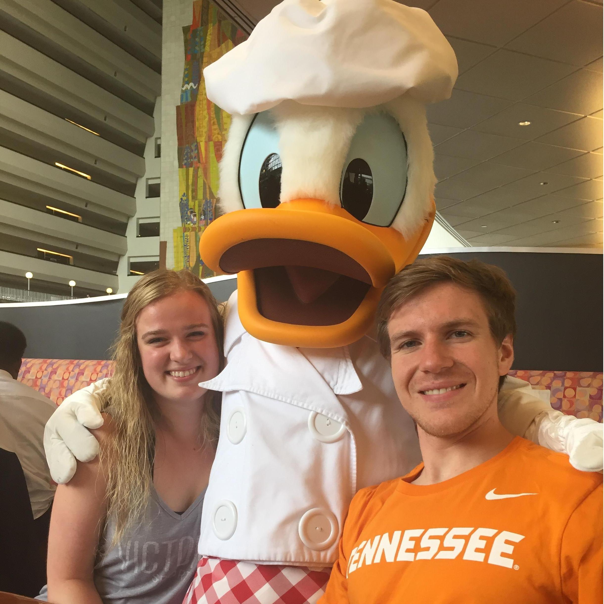 Are we really talking about Bailey and Zane without mentioning their obsessions over Disney? Here they are in 2017 at Chef Mickey's!