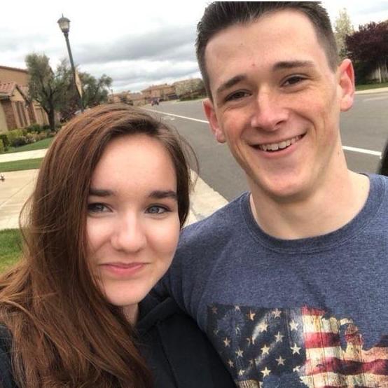 This is the first photo we took together and it was taken on the day Abigail left for Texas, beginning our long distance relationship.