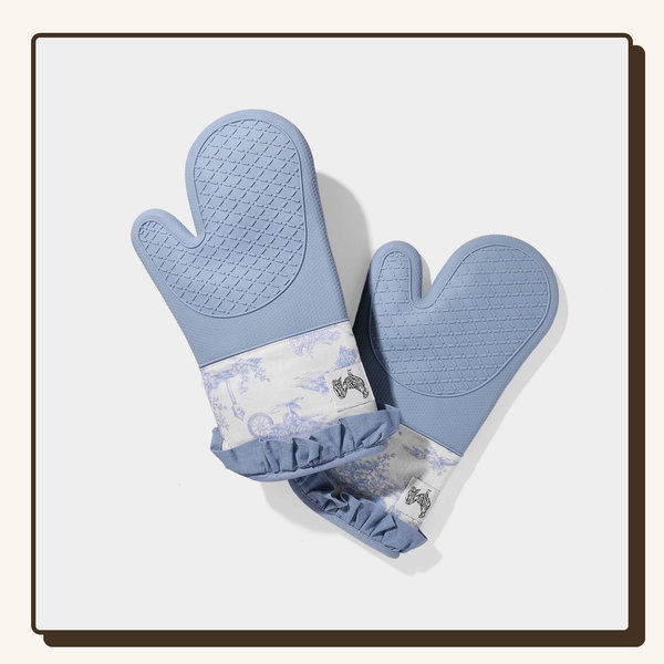 Friend of Mine Oven Mitts - BLUE TOILE