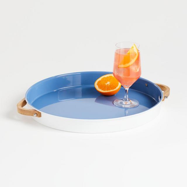Sutton Wood and Enamel Tray