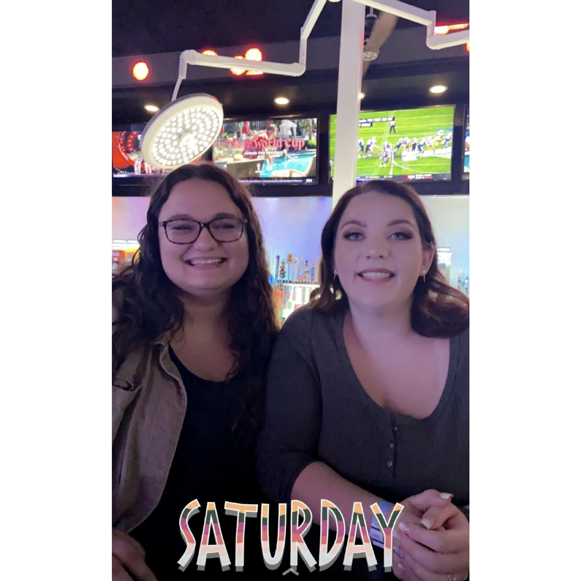 Sarah and I celebrating my birthday!