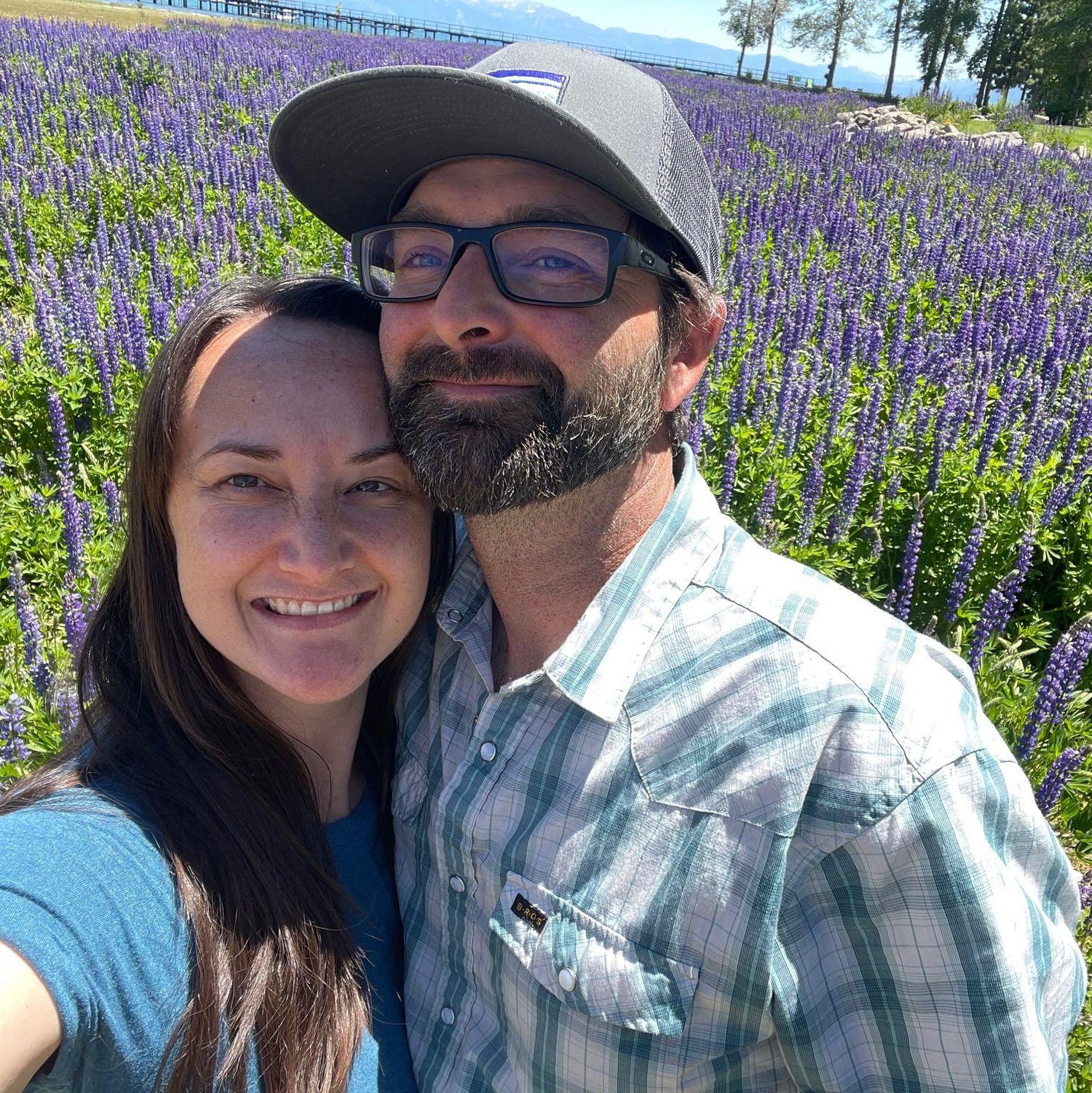 During our first 4 months of long distance dating.