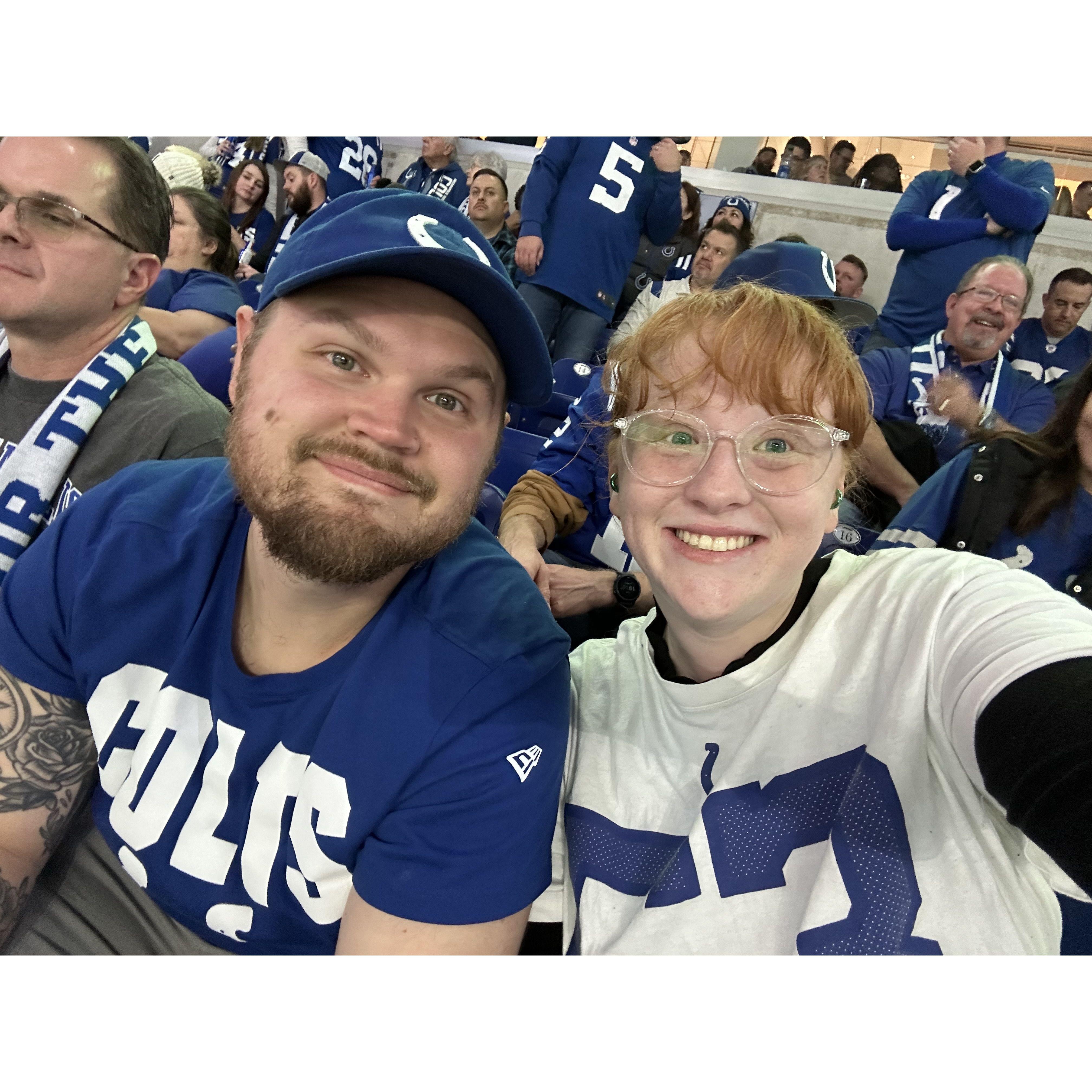 1/6/2024- MaddieGraces first Colts Game!