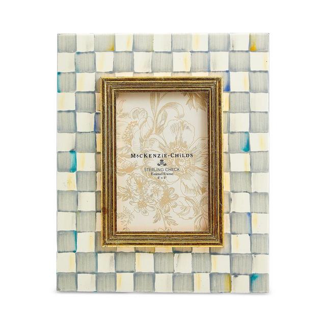 Mackenzie-Childs Sterling Check 4" x 6" Frame