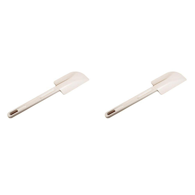 Rubbermaid Commercial Products Cold Temperature Scraper Spatula, White, 9.5 Inch, Clean-Rest Design (FG1901000000) (Pack of 2)